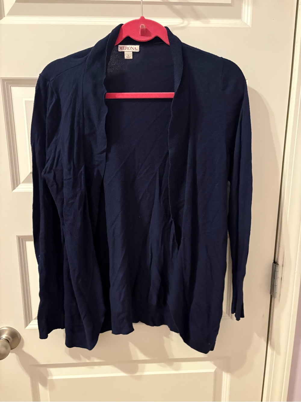 Merona Navy Lightweight Open Cardigan